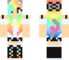 rainbow cat girl