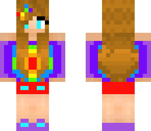 rainbow-bow girl