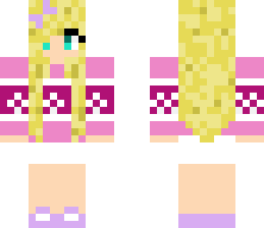 pastel bow girl