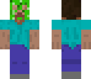 edited creeper mask steve