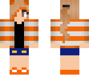 orange wolf girl edit