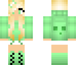 slime girl with hood