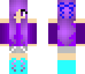 edited cute purple girl