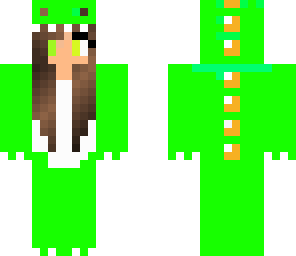 green dino onsie