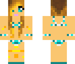 cute bikin girl with sand on