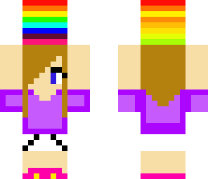girl holding rainbows