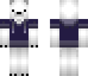 polar bear with sweatshirt