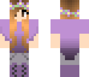 purple flower girl