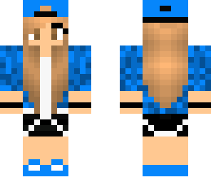 blue cool girl