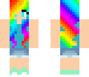 rainbow summer girl
