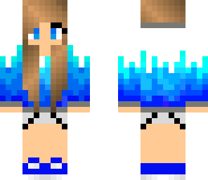 blue scale girl