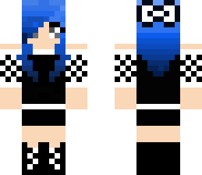 gothic scene girl with headphones