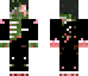 zombie pigman with hair and suit