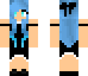 black and blue wedding girl