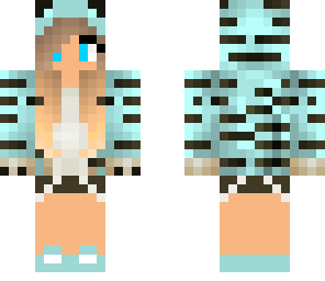 blue tiger paws girl 2