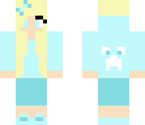 blue girl gamer