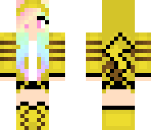 colourful pikachu girl