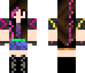 cutie brown haired streak girl