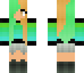 green blue girl