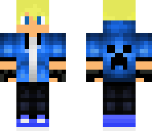 blue hoodi boy