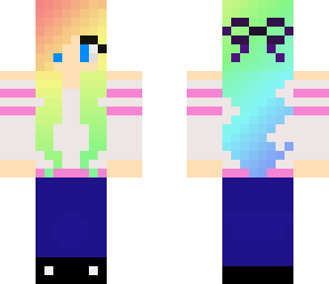 rainbow hair girl