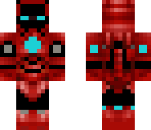 black in red iron man
