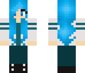 blue hair girl