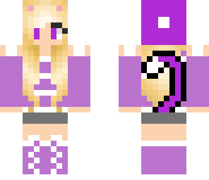 purple cat girl