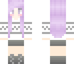 pastel winter girl