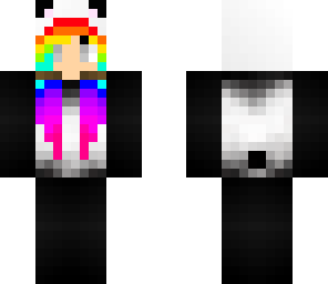 rainbow panda girl