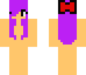 skin template with bow