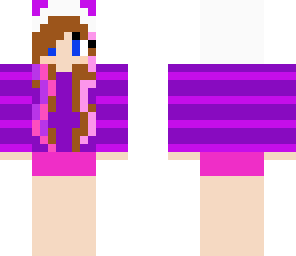 purple and pink girl