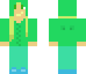 girl in slime hoodie