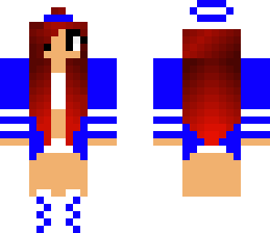 cute girl deep blue
