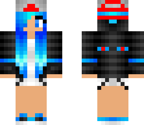 red hat blue ender girl