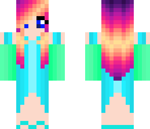 teal dress girl
