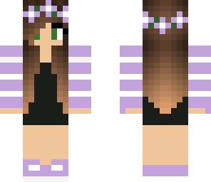 purple flower crown