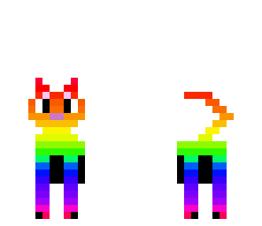 rainbow kitten