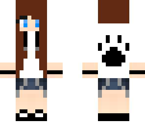 cute wolf paw girl