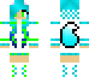 blue and green