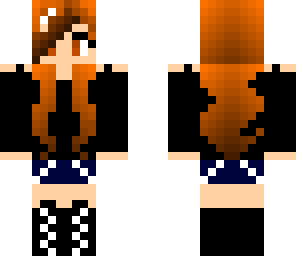 ginger to brown haired girl
