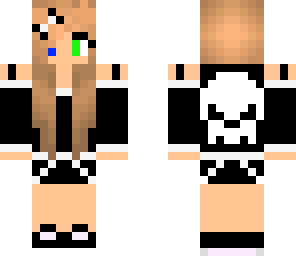 girl and skull