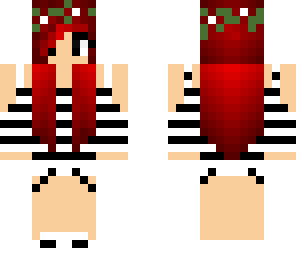 striped flower girl red hair fixed