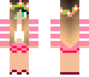 pink flower girl