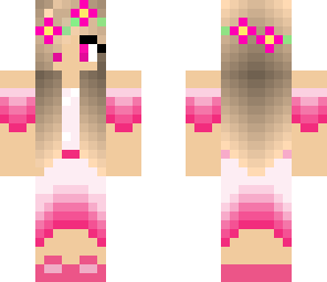 pink dress girl