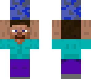 steve holding a lapislazuli block