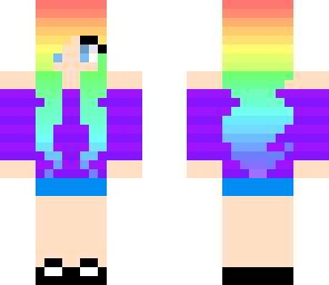 rainbow teen girl