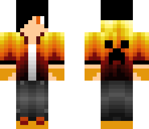 fire boy with hoodie and headphones