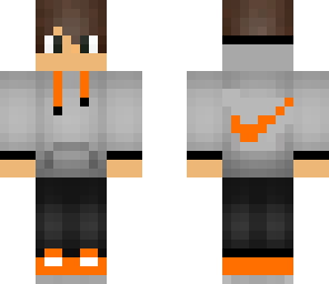 bright orange hoodie nike