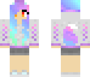 cute rainbow wolf or fox